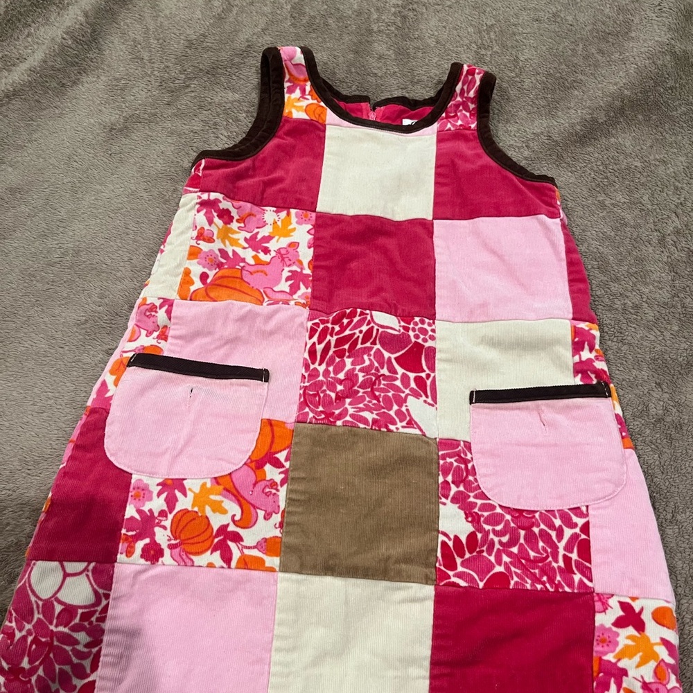 Lilly Pulitzer Pink and Brown Dress 4T